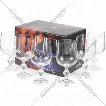 Набор бокалов для вина «Bohemia Crystal» Claudia, 6 шт, 340 мл