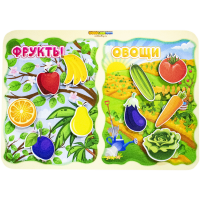 

Игрушка"СОРТЕР.ФРУКТЫ-ОВОЩИ"(на липучк)