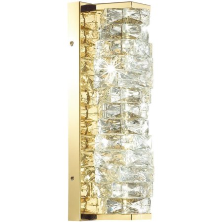 Бра «Odeon Light» Straza, Hall ODL23 433, 4999/10WL, золотой/прозрачный/металл/хрусталь