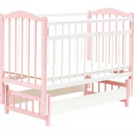 Кроватка для младенцев «Bambini» М.01.10.11, белый/розовый