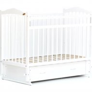 Кроватка для младенцев «Bambini» М.01.10.10, белый