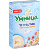 

Каша "УМНИЦА" (мол. пшен. лесн.яг.) 200г