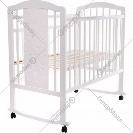 Кроватка для младенцев «Pituso» Noli Мишутка, J-502, белый