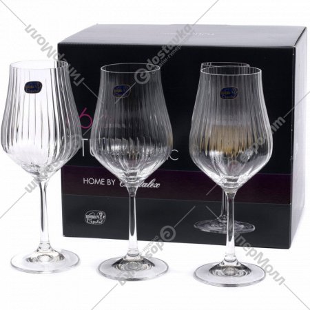 Набор бокалов для вина «Bohemia Crystal» Tulipa optic, 40894/36/350, 6х350 мл