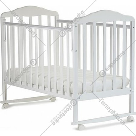 Кроватка для младенцев «СКВ» Березка, 120111, белый