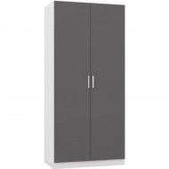 Шкаф «ИнтерМебель» МР-06, 600, белый/графит серый