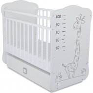 Кроватка для младенцев «СКВ» 4 Жираф, 411001-2, 411001-2-2, белый