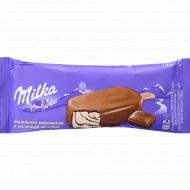 Мороженое «Milka» ванильное с шоколадным соусом, 62 г