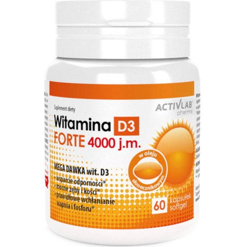Витамины «ActivLab» D3 Forte 4000 МЕ, 60 капсул
