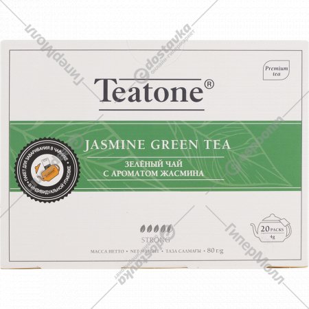 Чай зеленый «Teatone» аромат жасмина, 20х4 г