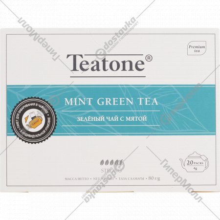 Чай зеленый «Teatone» с мятой, 20х4 г