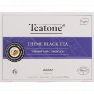 Чай черный «Teatone» с чабрецом, 20х4 г