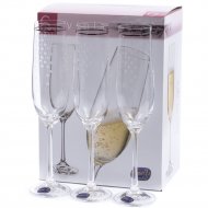 Набор бокалов для шампанского «Bohemia Crystal» Viola, 6 шт, 190 мл