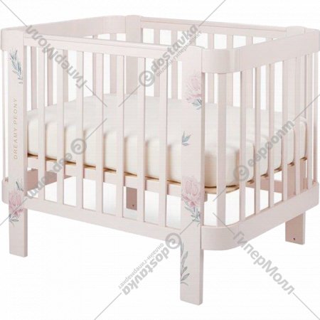 Кроватка для младенцев «Happy Baby» Mommy Love, 95024, розовый