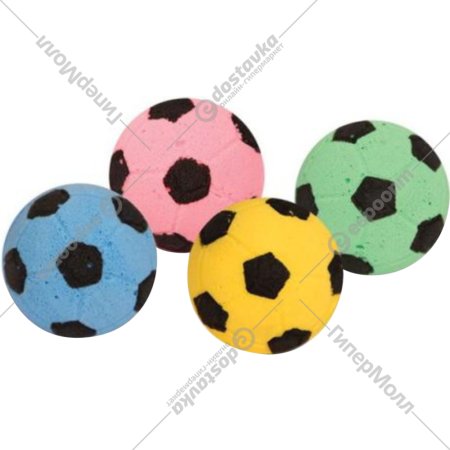 Игрушка для кошек «Triol» Мяч футбольный, 40 мм, 22131014 25 шт