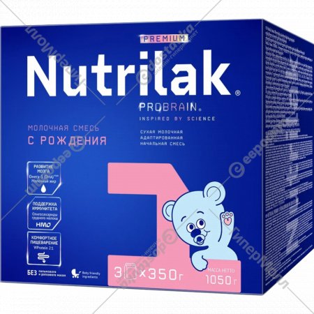 Смесь молочная сухая «Nutrilak» Premium+ 1, 1050 г