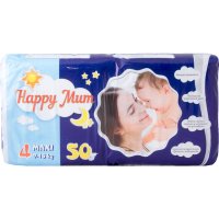 

Подгузники "HAPPY MUM" (макси, 50 шт)