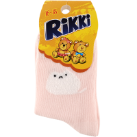 

Носки дет."RIKKI"(роз.с бел. кот)р16-18