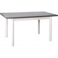 Обеденный стол «Drewmix» Max 5 P, графит/белый, 66381, 150х80х78 см
