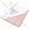 Полотенце «Babyono» банное, с капюшоном, 343/04, розовый, 85х85 см
