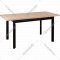 Обеденный стол «Drewmix» Max 5 P, дуб грендсон/чёрный, 69883, 150х80х78 см