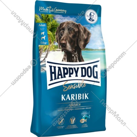 Корм для собак «Happy Dog» Sensible Karibik, 60567, морская рыба, 11 кг