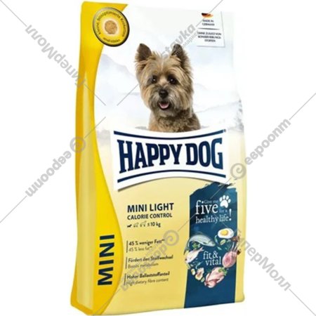 Корм для собак «Happy Dog» Mini Light fit & vital, 61206, птица, 4 кг