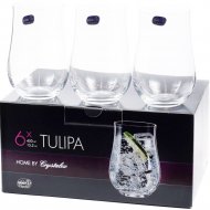 Набор стаканов «Bohemia Crystal» Tulipa, 25300/450
