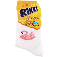 

Носки дет."RIKKI"(бел с роз. леб)р14-16