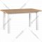Обеденный стол «Drewmix» Wenus 2 S, дуб натуральный/белый, 69884, 180х80х76 см