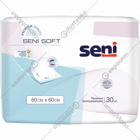 Пеленки одноразовые, впитывающие «Seni» Soft, 60х60 см, 30 шт