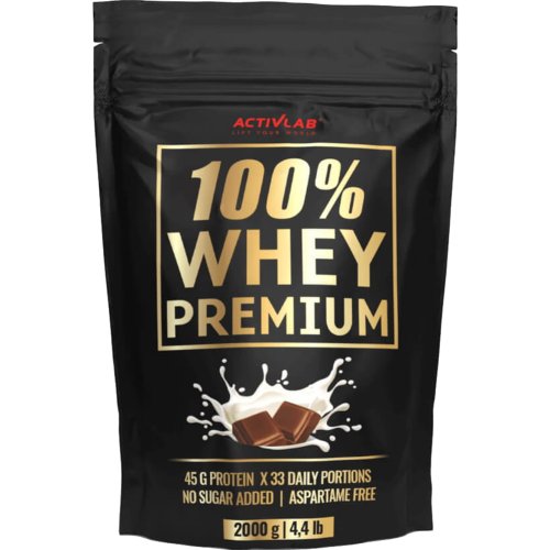 Сывороточный протеин «ActivLab» 100% Whey Premium, chocolate, U0268, 2000 г