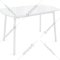 Обеденный стол «Listvig» Винер Mini, белый/белый, 62283, 126х64 см