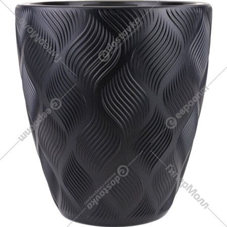 Кашпо для цветов «Formplastic» Flow, 4710-084, глубокий черный, 40 см