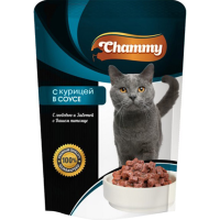 

Корм конс "CHAMMY"(д/к куриц/соус)100г