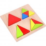 Развивающая игрушка «Toys» Пазл-вкладыш. Дроби. Треугольник, 7269-2