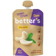 Десерт фруктовый «Better's» яблоко, груша, манго с кешью, 120 г