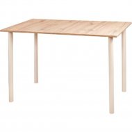 Обеденный стол «Listvig» Слим, дуб вотан/кремовый, 76773, 110х70 см