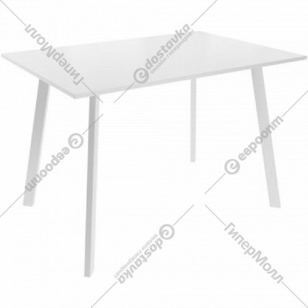 Обеденный стол «Listvig» Слим 2, белый/белый, 74633, 110х70 см