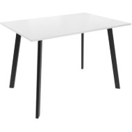 Обеденный стол «Listvig» Слим 2, белый/черный, 74634, 110х70 см