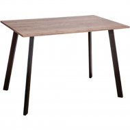 Обеденный стол «Listvig» Слим 2, дуб/черный, 74636, 110х70 см