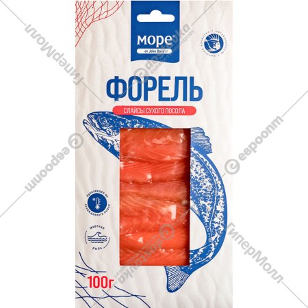 Форель «Море от John Dory» сухого посола, слабосоленая, филе-ломтики, 100 г