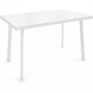 Обеденный стол «Listvig» Фин, белый/белый, 62263, 152х70 см