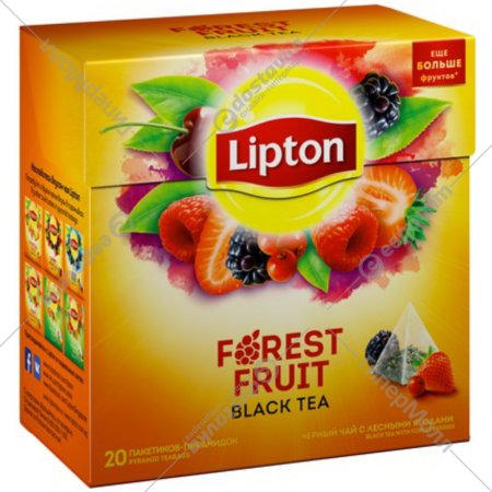 Чай черный «Lipton» Forest Fruit, 20х1.7 г