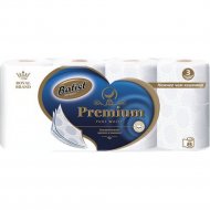 Туалетная бумага «Batist» трехслойная, 8 рулонов