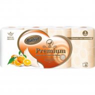 Туалетная бумага «Batist» Апельсиновое дерево, трехслойная, 8 рулонов