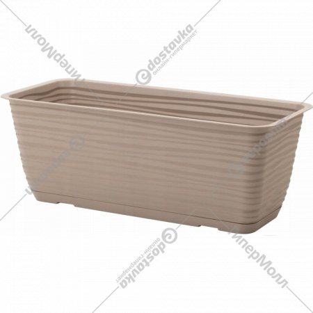 Ящик-кашпо «Formplastic» Sahara, 3180-051, серо-бежевый, 40 см