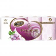 Туалетная бумага «Batist» Сирень, трехслойная, 8 рулонов