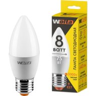 Лампа светодиодная «Wolta» LX C37 8Вт 640лм Е27 3000К, 30YC8E27