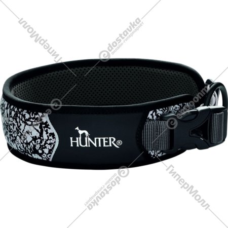 Ошейник «Hunter» Divo Reflect, 68966, 45-55/L, черный/серый